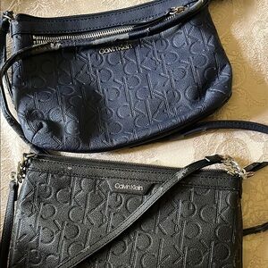 Calvin Klein Black and Gray Women's Bags